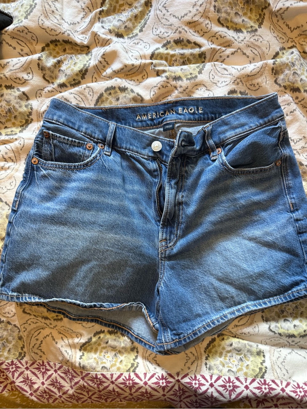 American Eagle Outfitters Medium Blue Denim Cutoff Shorts